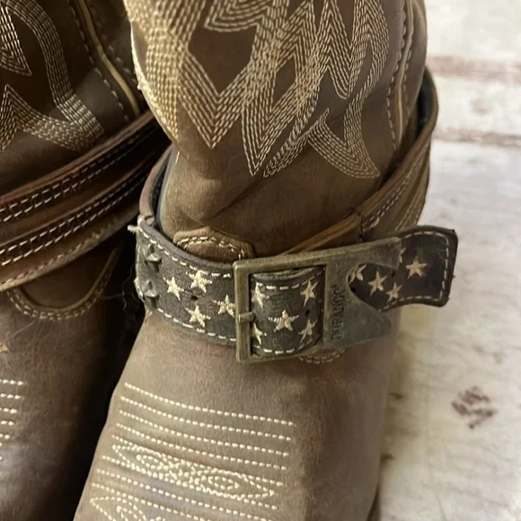 Durango Brown and Khaki Western Boots - Picture 3 of 6